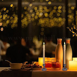 24шт пластиковый высокий подсвечник&nbsp;CAND-DR0001-01A