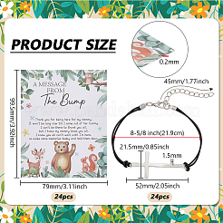 24шт. браслеты из сплава с поперечными связями&nbsp;BJEW-FG0001-06