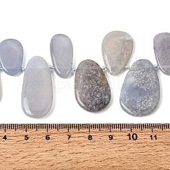 Naturelles bleu perles de calcédoine brins&nbsp;G-NH0075-A01-01
