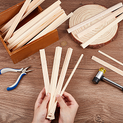 24 Stück 4 Stile Dreieck Holzstäbchen&nbsp;DIY-OC0012-47B