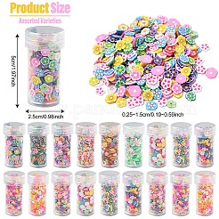 48g 6 Arten handgefertigte Fimo-Cabochons&nbsp;CLAY-YW0002-23