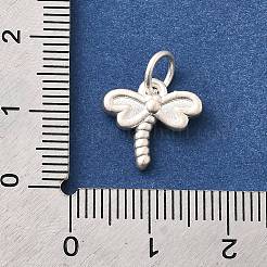 Изящные серебряные подвески в виде стрекоз с соединительными кольцами&nbsp;LS-STER-I022-01S