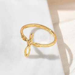 Anillos de latón para las mujeres&nbsp;RJEW-K261-07A-G