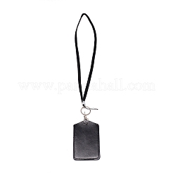 Rechteckiges Kunstleder mit Strass-Telefonkartenhalter&nbsp;LS-AJEW-WH0230-48D