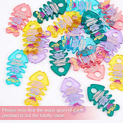 Серьги-подвески из рыбьей кости наборы для самостоятельного изготовления&nbsp;DIY-OC0008-05