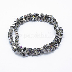 Стеклянные бусины с гальваническим покрытием &nbsp;EGLA-J143-B-HP02