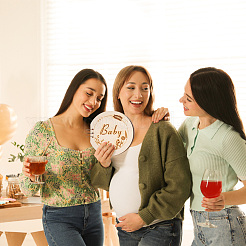 Runder Holzeinband für Baby-Sammelalbum&nbsp;DIY-WH0349-113A