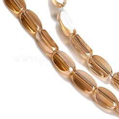 Стеклянные бусины с гальваническим покрытием &nbsp;EGLA-P064-01A-PL01