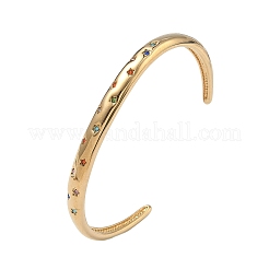 Armreifen aus 304 Edelstahl mit Strassen für Damen&nbsp;BJEW-D456-03G-02