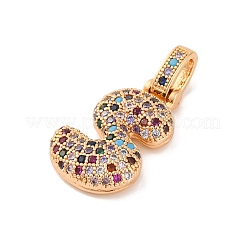 Ottone micro spianare pendenti zirconi&nbsp;KK-C076-29S-G02