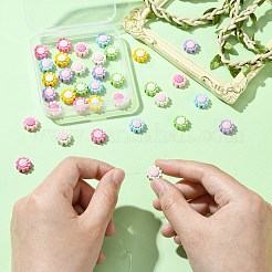 35 шт. 7-цветные бусины из сплава&nbsp;FIND-CJ0011-16