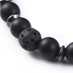 Bracelets extensibles unisexes naturels et synthétiques&nbsp;BJEW-JB04945