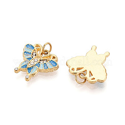 Подвески из нержавеющей стали 304 с кристаллами паве и эмалью&nbsp;STAS-T069-70B