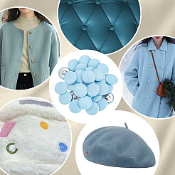 30 шт. пуговицы из искусственной кожи с 1 отверстиями&nbsp;BUTT-NB0001-92E