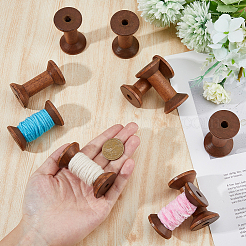 Катушки с деревянными нитками&nbsp;TOOL-WH0518-76A