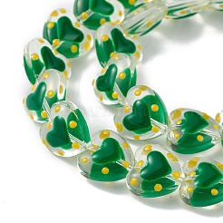 Прозрачные стеклянные бусины&nbsp;LAMP-F029-04G