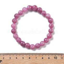 Stretcharmbänder aus natürlich gefärbten und erhitzten Chalcedonperlen für Damen und Herren&nbsp;BJEW-F483-06