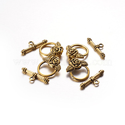 Застежки тоггл в тибетском стиле &nbsp;LS-X-GLF0026Y