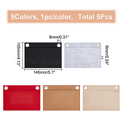 5 Stück 5 Farben Filz-Taschen-Organizer-Einsatz&nbsp;FIND-WR0007-36B