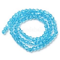 Transparentes perles de verre de galvanoplastie brins&nbsp;EGLA-A039-T4mm-A19