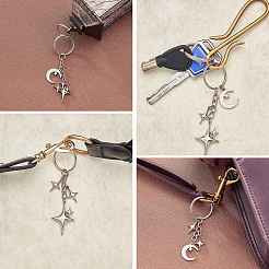 Брелок из сплава звезд и луны&nbsp;KEYC-SW00014-04