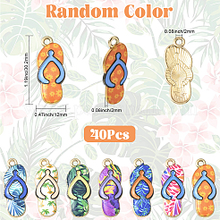 40 шт. Подвески из сплава с эмалью&nbsp;ENAM-SC0007-34