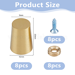 8 bolsa de patas de latón para muebles&nbsp;KK-DC0005-15