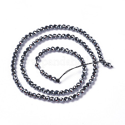 Терагерц каменные бусы пряди&nbsp;G-F596-37-4mm