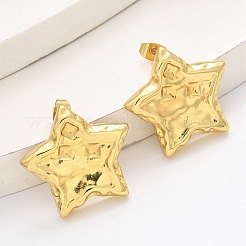 Серьги-гвоздики из нержавеющей стали 304 для женщин&nbsp;EJEW-U047-12G