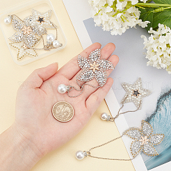 6 шт. 2 стиля звезды и мельницы блестящие стразы горячей фиксации&nbsp;DIY-FG0002-26