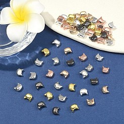 60шт 6 цвета гальванические стеклянные бусины&nbsp;EGLA-YW0005-70