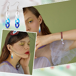 1000шт 10 цвета непрозрачные акриловые соединительные кольца&nbsp;OACR-PH0001-91