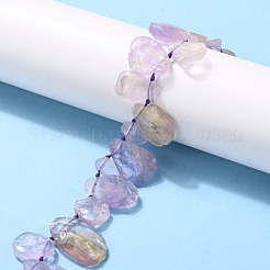 Грубые необработанные нити бусин из натурального аметрина G-G010-08