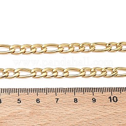 Collares de cadena fígaro de acero inoxidable 304 de 6 mm&nbsp;NJEW-G203-02G