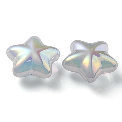 Placcatura uv arcobaleno iridescente imitazione gelatina perline acriliche&nbsp;OACR-C007-07B