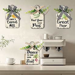 Деревянная подвеска HJEW-WH0074-021