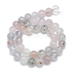 Натуральные лепидолитовые бусины G-G106-P01-01