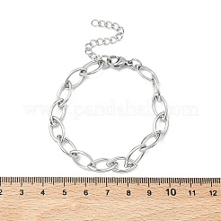 Gliederkettenarmbänder aus 304 Edelstahl für Damen&nbsp;BJEW-B169-01P