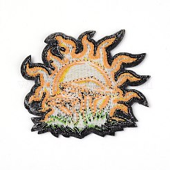 Computergesteuerte Stickerei Stoff zum Aufbügeln / Aufnähen von Patches&nbsp;DIY-WH0240-34