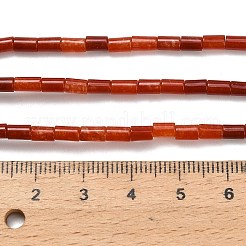 Окрашенные природные белый нефрит бисер пряди&nbsp;G-P600-B07-01A