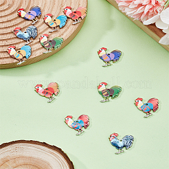 Подвески из сплава с принтом 12 цветов&nbsp;FIND-LP0001-45