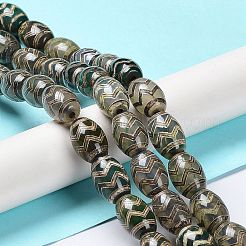 Stile tibetano perline dzi fili&nbsp;TDZI-E005-01C