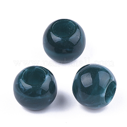 Acryl-Perlen, Nachahmung Edelstein-Stil, Rondell, dunkles schiefergrau, 11.5x9.5 mm, Bohrung: 5.5 mm, ca. 760 Stk. / 500 g