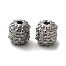304 Stainless Steel Beads, Column, Stainless Steel Color, 8x8mm, Hole: 2.2mm