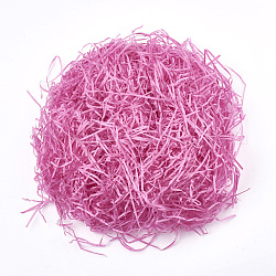 Dekoratives Bastgewebe Papierreste aus Papier, für Geschenkfüller, neon rosa , 2~4 mm, ca. 20 g / Beutel
