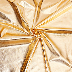ポリエステルスパンデックスストレッチ生地  DIYのクリスマス工作や衣類用  ゴールド  100x150x0.04cm