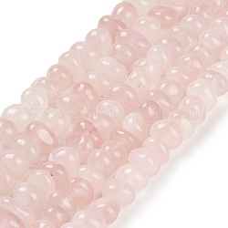 Chapelets de perles en quartz rose naturel, pépites, pierre roulée, 4~9x8~11.5x7~10mm, Trou: 1mm, Environ 54~58 pcs/chapelet, 15.12~15.35 pouce (38.4~39 cm)