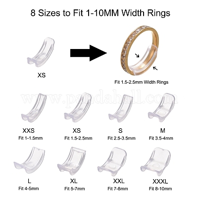 Ring Band Size Adjusters, Set of 5