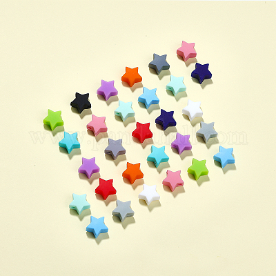 Wholesale CHGCRAFT 84Pcs 14 Colors Silicone Star Beads Mini Star Shape  Loose Bead Soft Colorful Spacer Beads for DIY Bracelet Necklace Jewelry  Making 