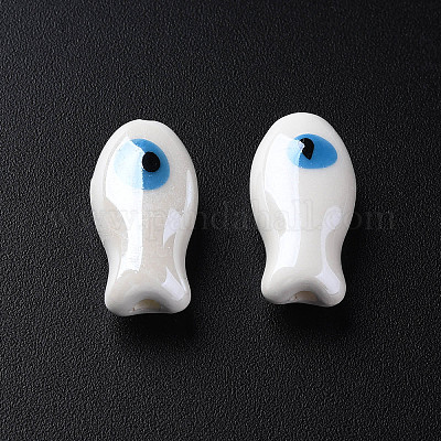 Фарфоровые бусины ручной работы&nbsp;PORC-T007-06A-1